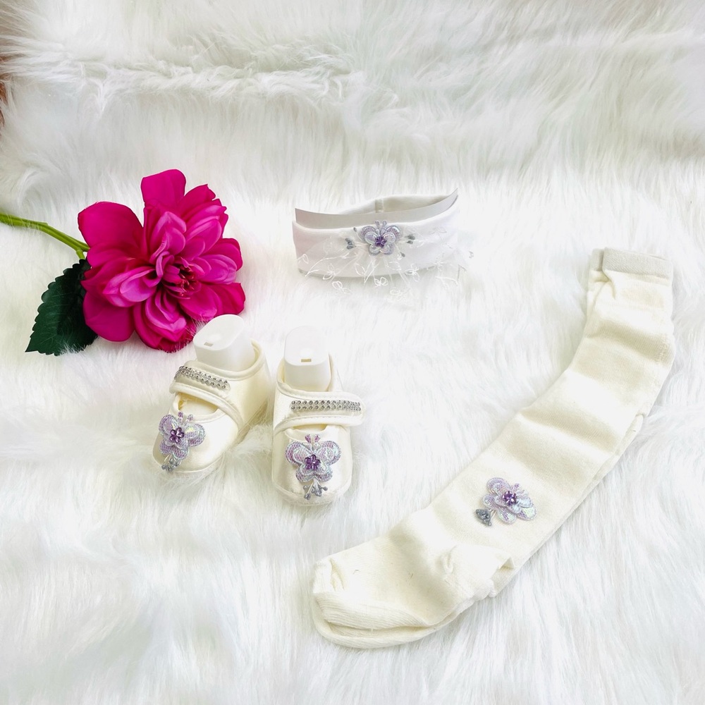The Perfect Baby Girl Floral Trio, Baby Shower Gift, Coming Home Set!